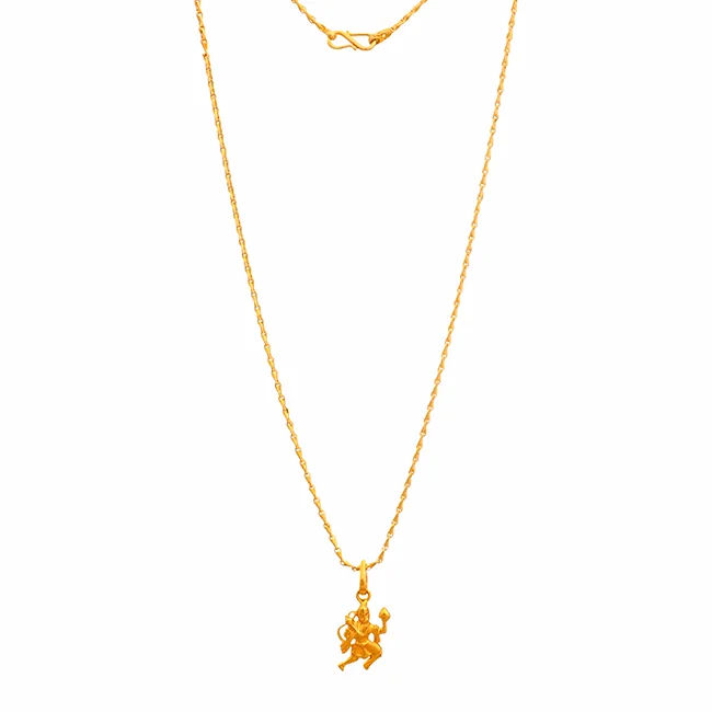 22 KT PENDANT WITH CHAIN 1