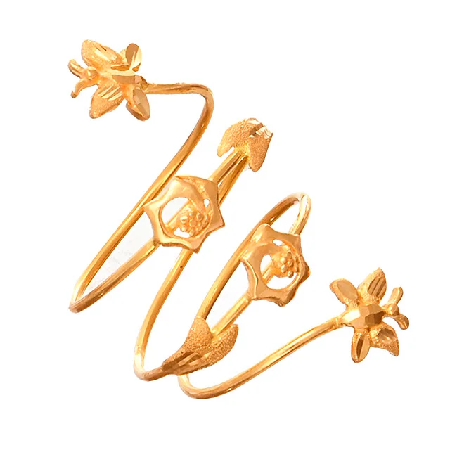 22 KT GOLD SPRIAL RING