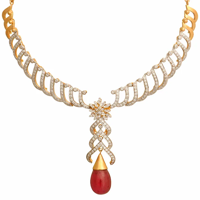 18 KT DIAMOND NECKLACE 5